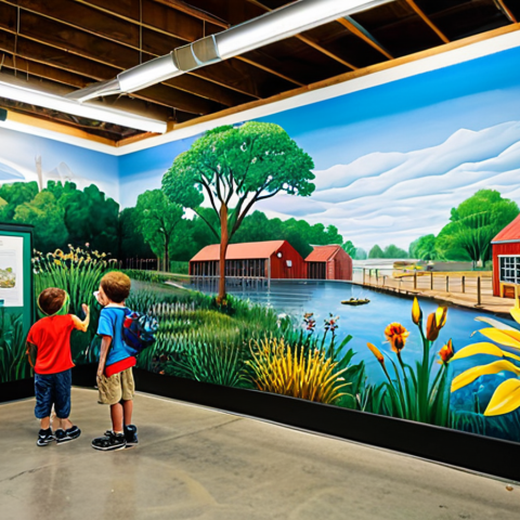 폐공간 생태적 전환의 교육적 가치 - Environmental Education Center**
"Interior of a renovated warehouse transformed into an environment...