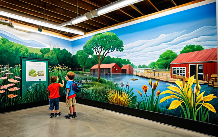 폐공간 생태적 전환의 교육적 가치 - Environmental Education Center**
"Interior of a renovated warehouse transformed into an environment...