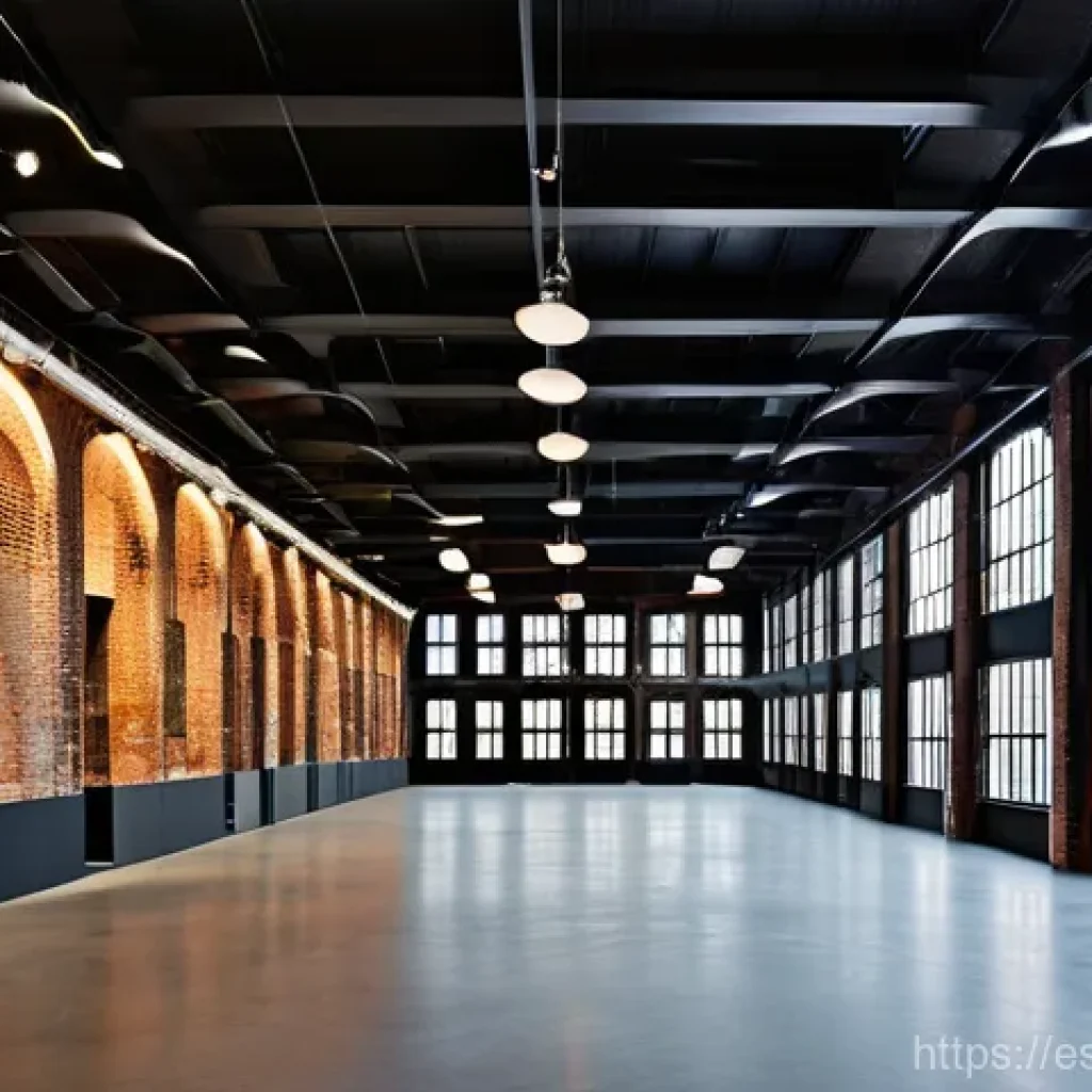 폐공간 활용을 위한 국제 행사 사례 - **Prompt for architectural transformation of an industrial space:**
"A vibrant, repurposed indus...